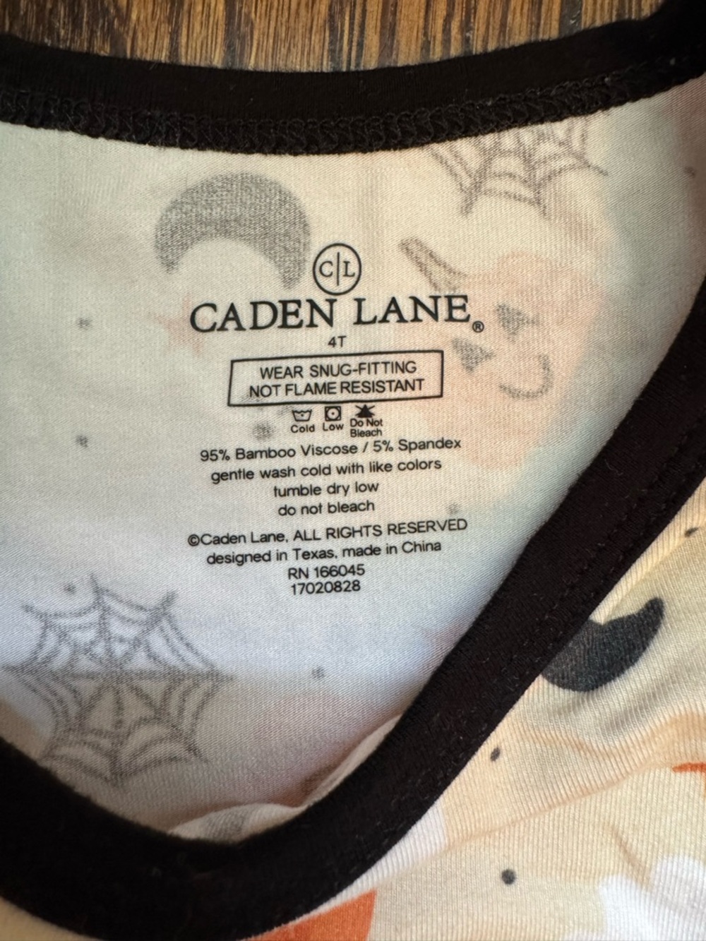 Caden Lane Halloween Pumpkin Pajama Set - Picture 3 of 4